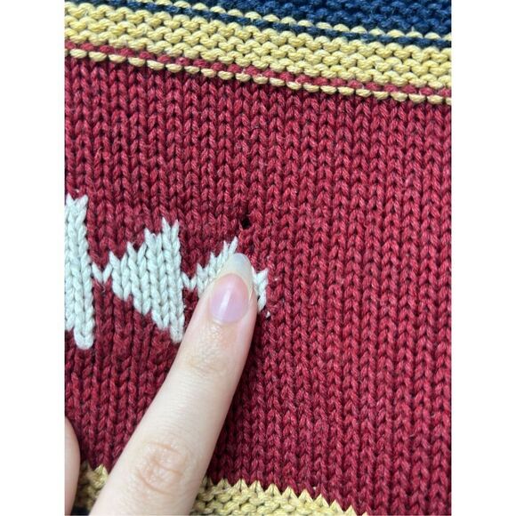 Pendleton Multi Stripe Shawl Button Up Cardigan Women's Large - Picture 13 of 13